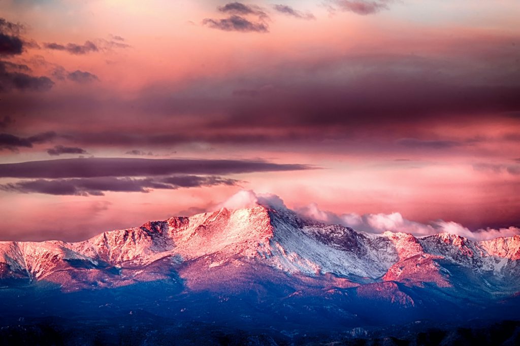 Pike's Peak - sunrise alpenglow